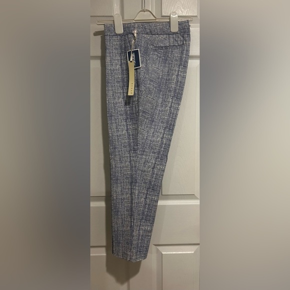 NWT Kenar Women’s Blue and White Abstract Print Pants Size 10 - Picture 6 of 9